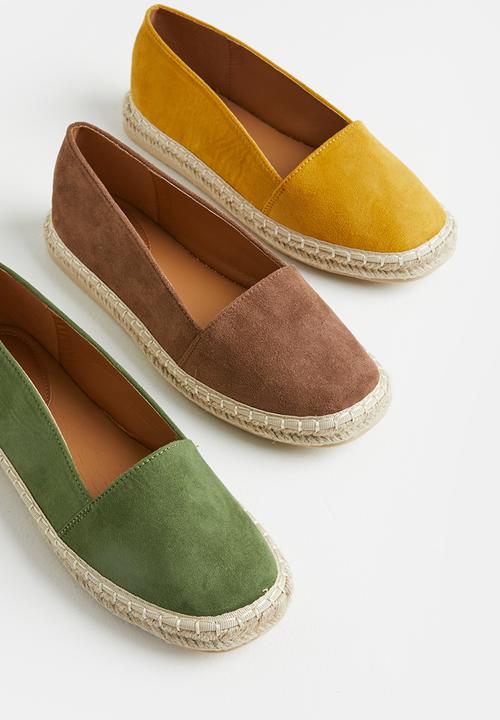 edit - Tanya espadrille slip on - khaki