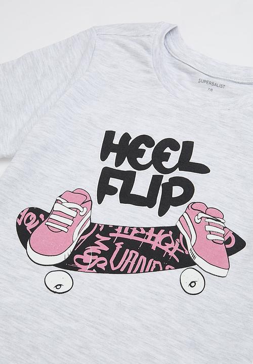Superbalist - Boys t-shirt & sweat short set - grey & pink