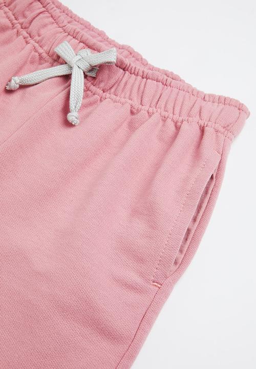 Superbalist - Boys t-shirt & sweat short set - grey & pink