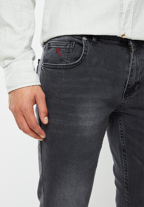 SOVIET - M lambo mens straight leg denim#12 - charcoal