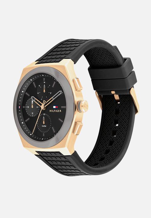 Tommy Hilfiger - Connor watch - black & gold