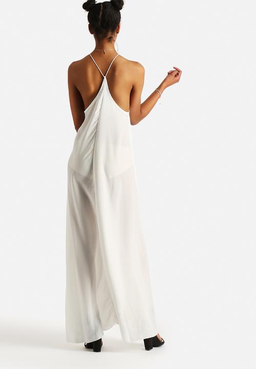 The Lot - Tied Down Halter Maxi Dress