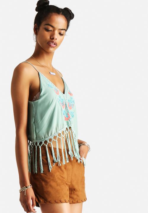The Lot - Helena Boho Tassel Crop