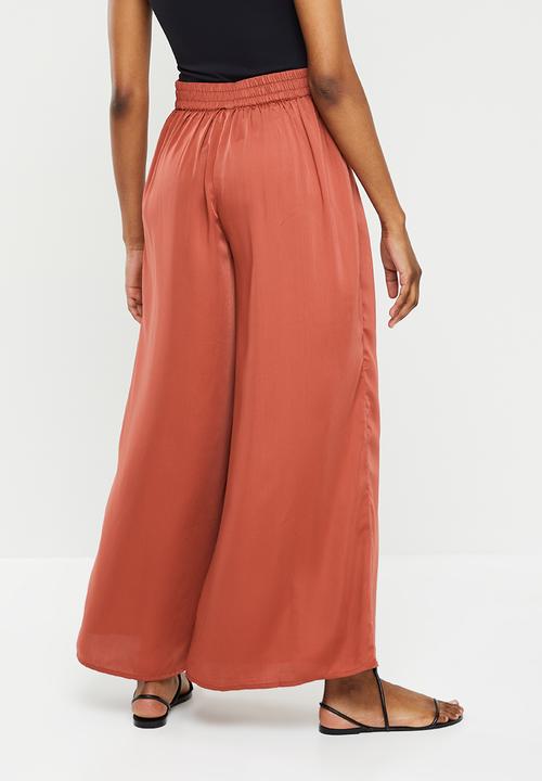 Vero Moda - Ariane new high waist loose boho pant - chili oil