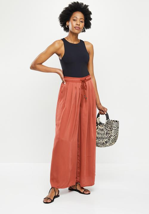 Vero Moda - Ariane new high waist loose boho pant - chili oil