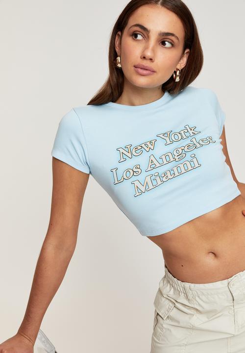 Supré  - Bambi printed T-shirt - angel blue/cities glow