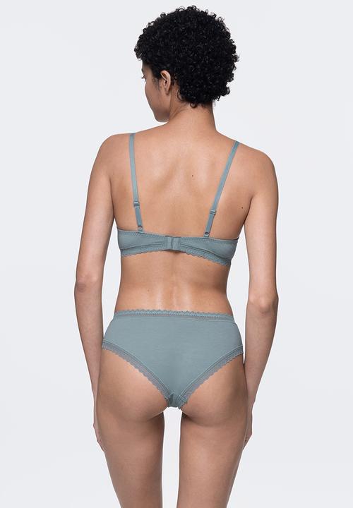 DORINA - Lila 2-Pack light padded demi - green & ivory