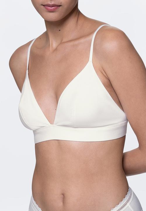 DORINA - Lila-2-Pack non padded bralette - green & ivory