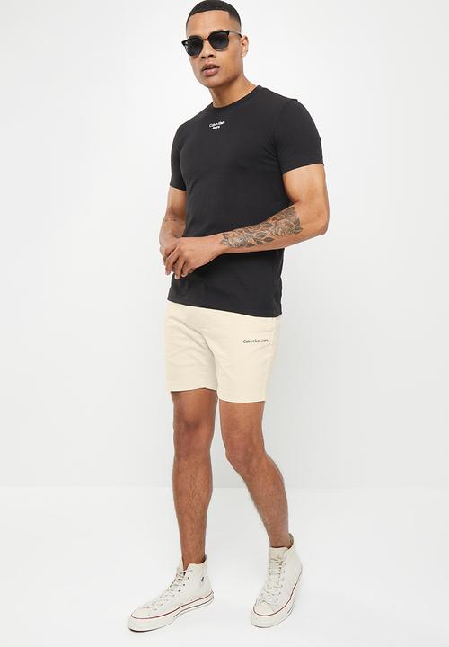 Calvin Klein - Skinny jogger chino short - Eggshell