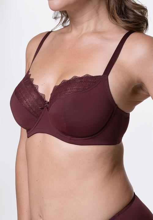 DORINA - Plus makayla 2-Pack non padded wired bra - black & red