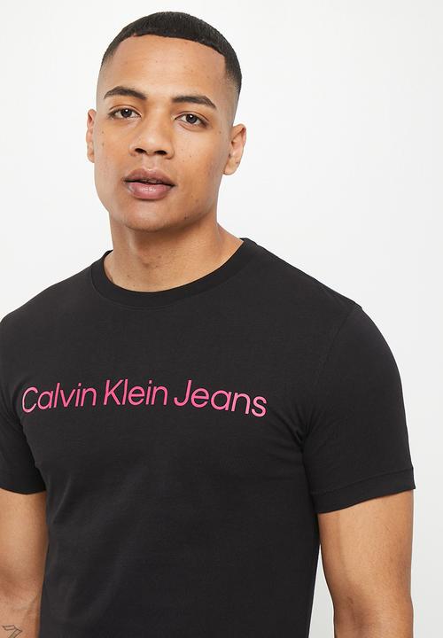 Calvin Klein - Institutional logo slim tee - Ck Black