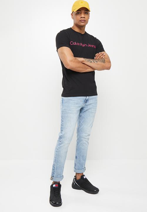 Calvin Klein - Institutional logo slim tee - Ck Black