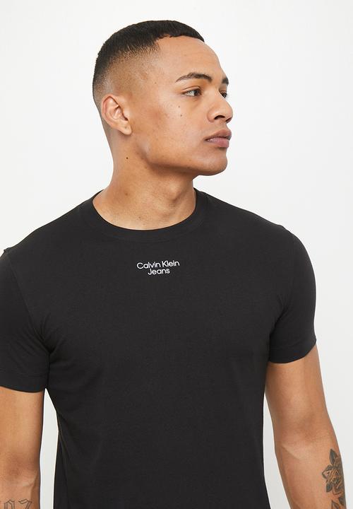 Calvin Klein - Stacked logo tee - Ck Black