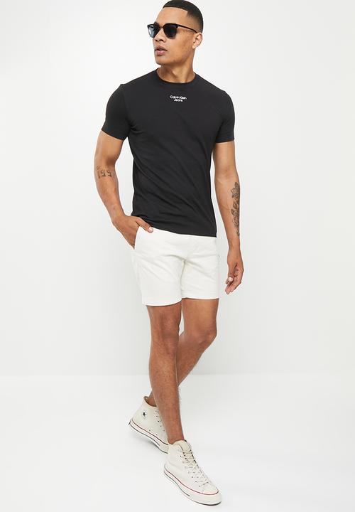 Calvin Klein - Stacked logo tee - Ck Black