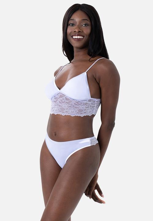 DORINA - Crystal 2pack bralette - blue & ivory