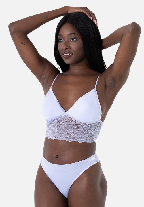 DORINA - Crystal 2pack bralette - blue & ivory