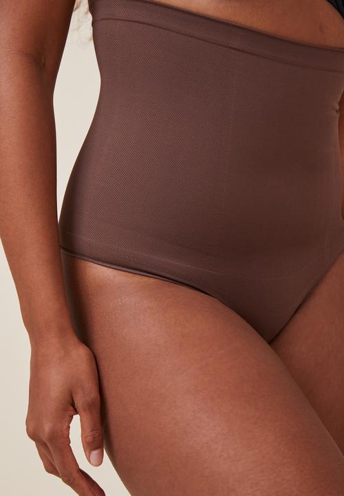 Cotton On - Got your back shapewear high waist g-string - espresso