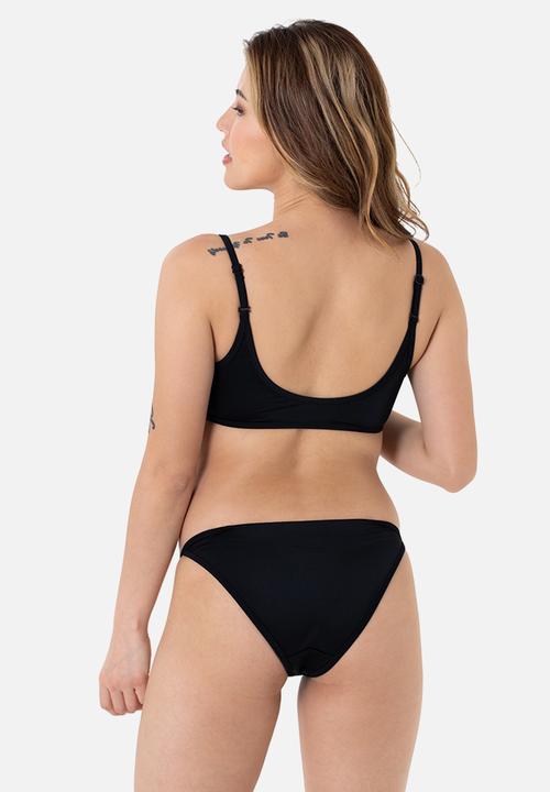 DORINA - Torca triangle bikini top - black