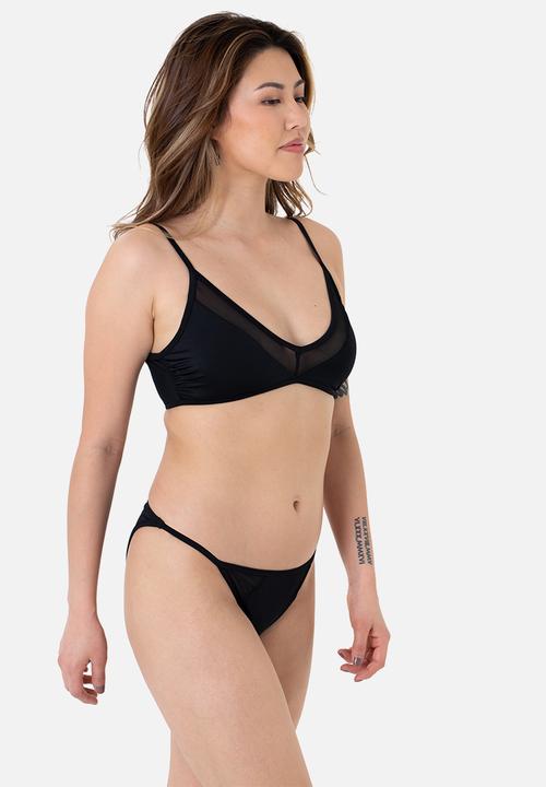 DORINA - Torca triangle bikini top - black