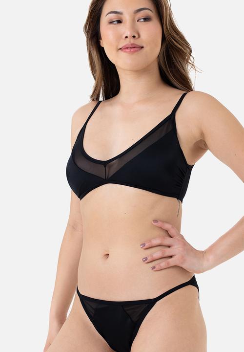 DORINA - Torca triangle bikini top - black