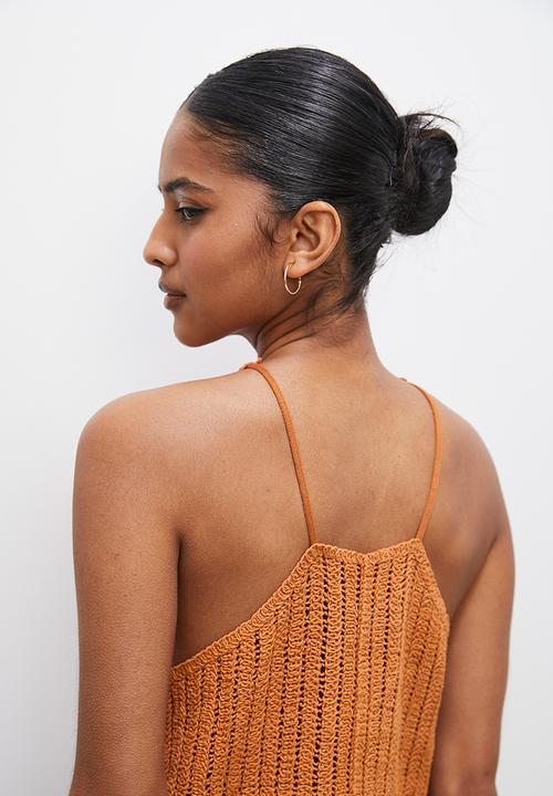 Superbalist - Strappy insert halter top - tan