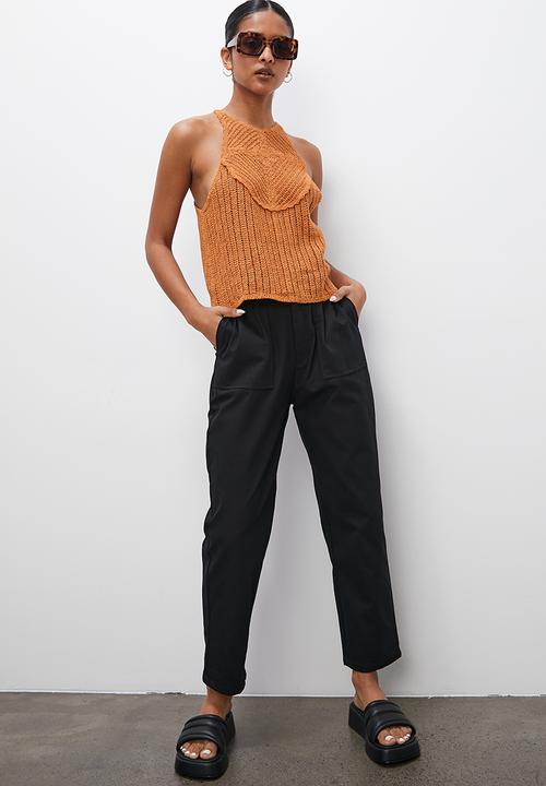 Superbalist - Strappy insert halter top - tan