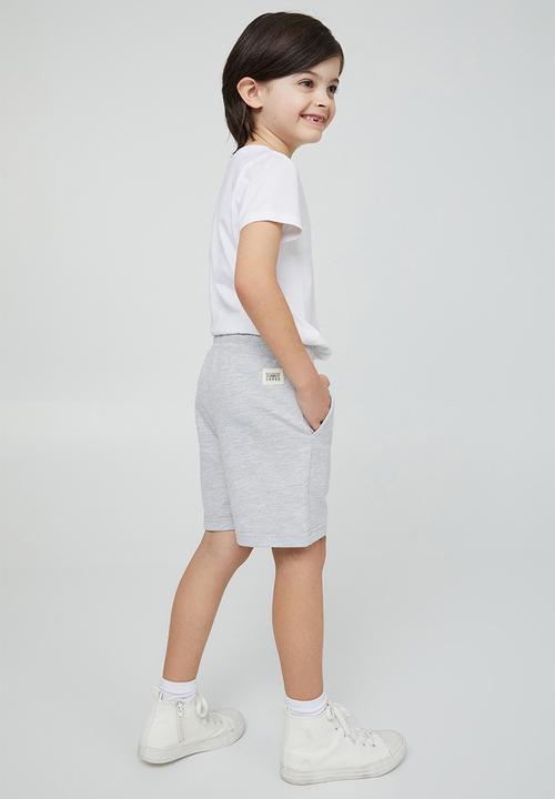 Cotton On - Henry slouch short - fog grey marle