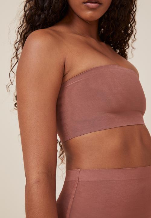 Cotton On - Power mesh shapewear bandeau - cappuccino