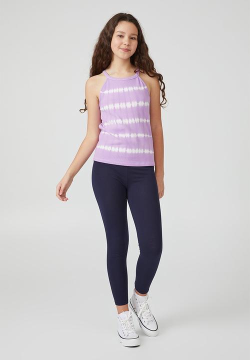 Cotton On - Leila rib tank - unicorn dreams/linear tie dye