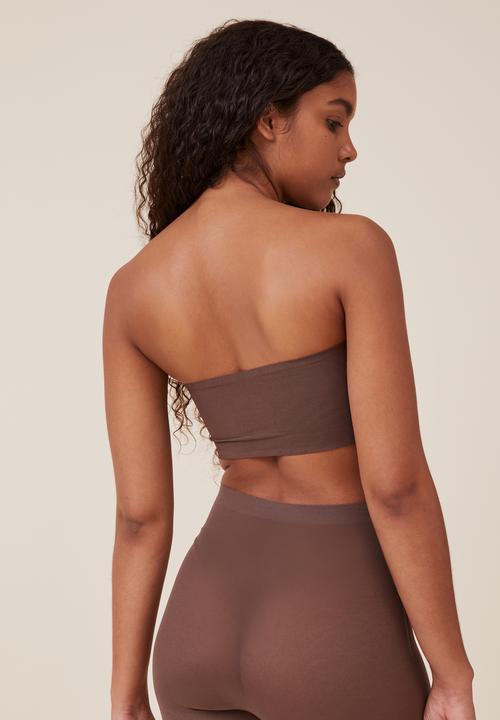 Cotton On - Power mesh shapewear bandeau - espresso
