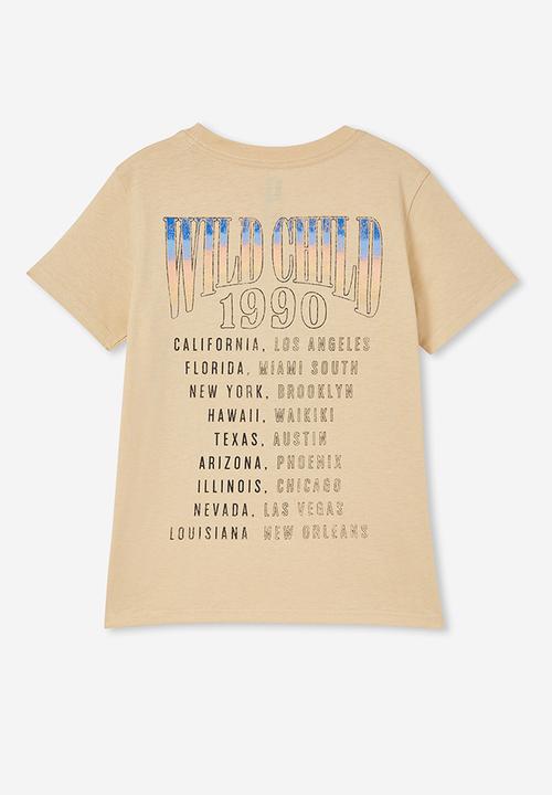 Cotton On - Max skater short sleeve tee - semolina/wild child bmx