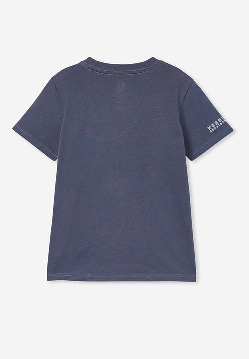 Cotton On - Max skater short sleeve tee - vintage navy/triceratops