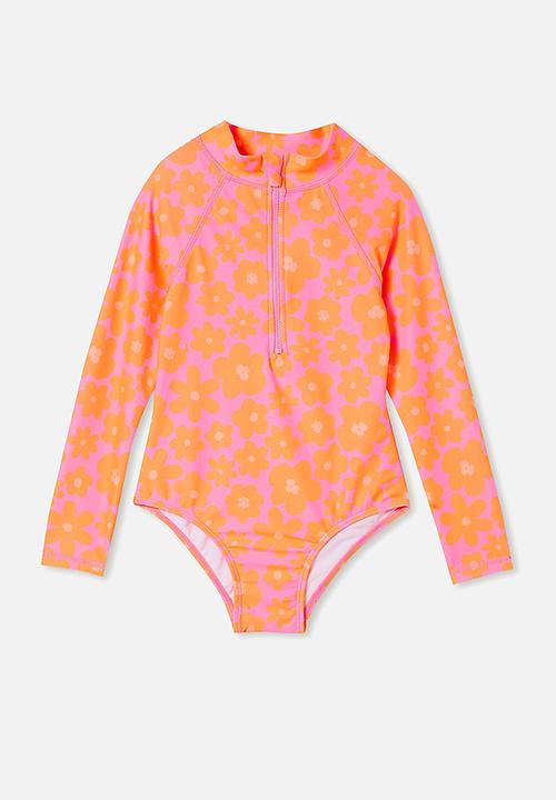 Cotton On - Lydia one piece - bubblegum pop/peggy pansy