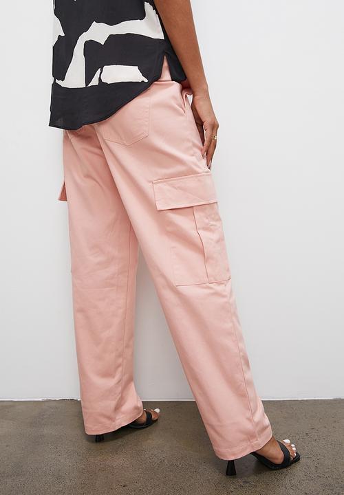 Superbalist - Straight leg cargo - soft pink