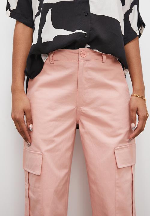 Superbalist - Straight leg cargo - soft pink