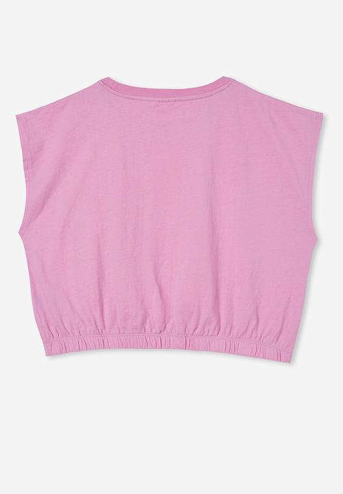 Cotton On - Corey crop tee - purple paradise