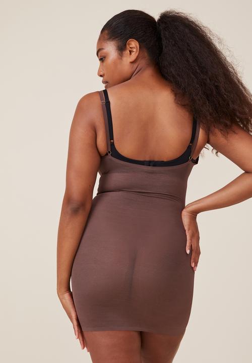 Cotton On - Power mesh shapewear under bra slip - espresso