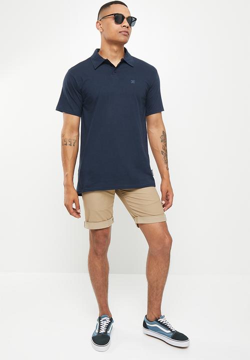 DC - Dc star polo short sleeve - navy blazer
