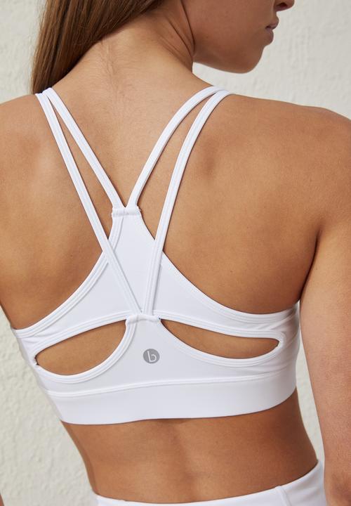 Cotton On - Smoothing strappy crop - white