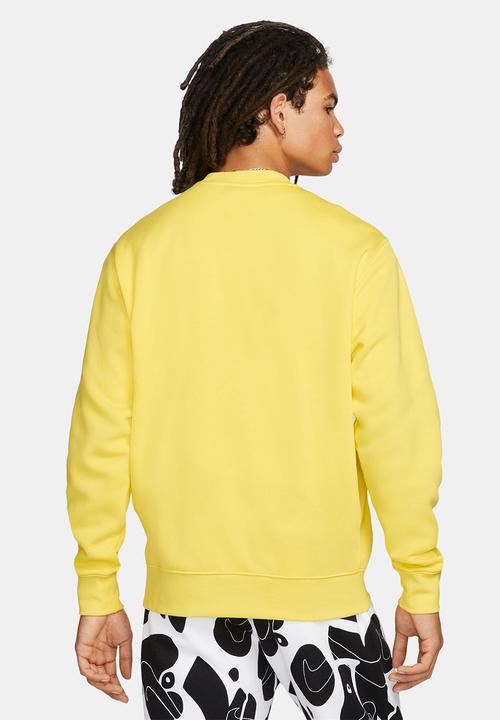 Nike - NSW Club Crew Neck Sweatshirt - yellow strike/white