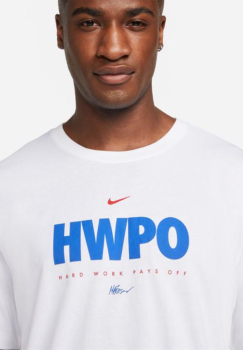 Nike - Dri-FIT 'HWPO' training tee - white/university red