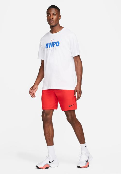 Nike - Dri-FIT 'HWPO' training tee - white/university red
