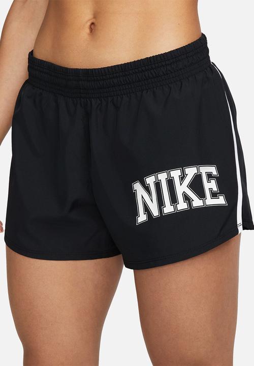 Nike - W nike dri-fit swoosh run 10k short - black & white