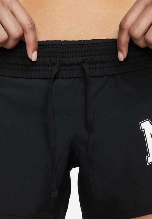Nike - W nike dri-fit swoosh run 10k short - black & white