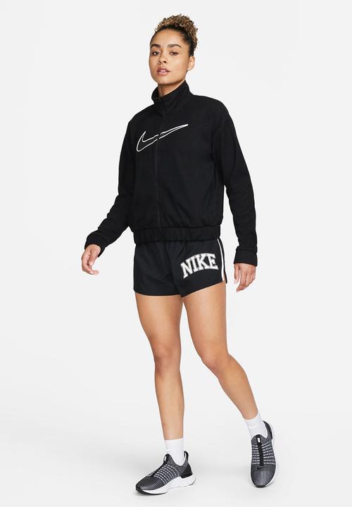 Nike - W nike dri-fit swoosh run 10k short - black & white