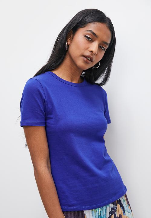 Superbalist - Basic crew fitted tee - dazzling blue