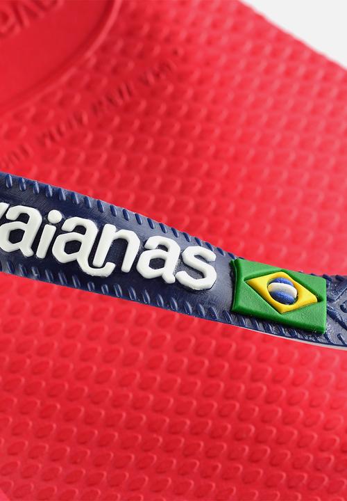 Havaianas - Brazil logo flip flops - ruby red