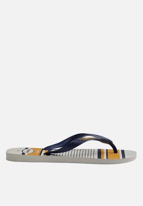 Havaianas - Top nautical - whit, /navy blue & mustard