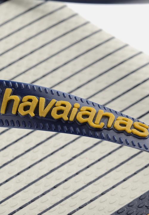 Havaianas - Top nautical - whit, /navy blue & mustard