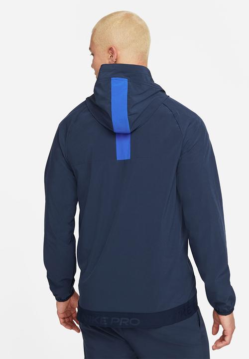 Nike - NP Dri-FIT Flex Vent Max Full-Zip hooded jacket - obsidian/game royal
